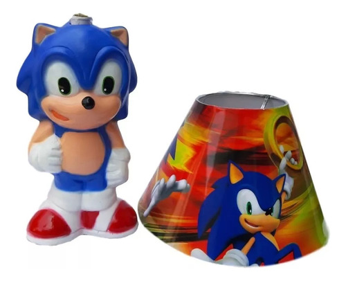 10 Lámpara Sonic Centro De Mesa Recuerdos Decoración Fiesta Infantil Artículos Kit Sonic Hedgehog