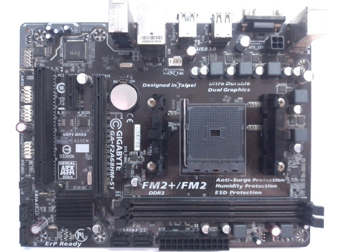 Placa Socket Fm2+ Ga-f2a68hm-s1 Gigabyte ------ A10/a8/a6/a4 (Usado)