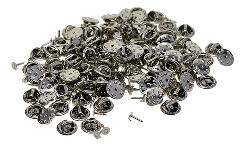 100 Pares De Latón Mariposa Embrague Tie Tacks Pin Back