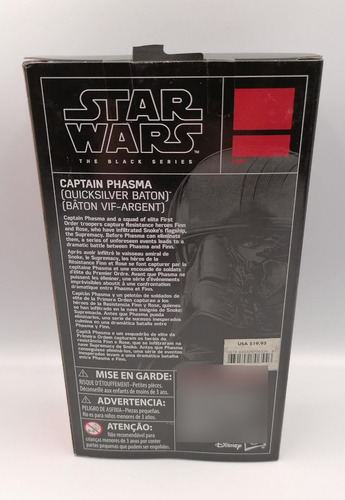 Star Wars The Black Series Captain Phasma Quicksilver Baton