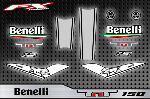 Calcos Simil Original Benelli Tnt 150 Fxcalcos