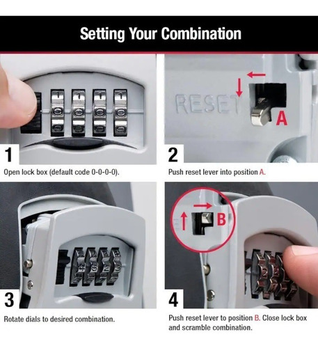 Master Lock Caja Para Llaves A Pared Con Combinación