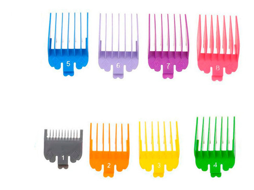 Kit 8 Pentes De Altura Para Máquinas De Corte Colorido