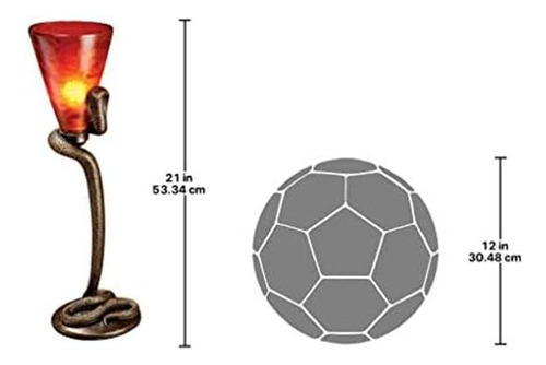Lámpara De Altar De Dios Cobra Egipcia Uraeus De Diseño Tosc