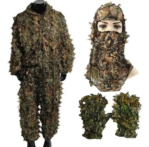 Roupa De Caça Camuflada, 2 Cores, Ghillie, Conjunto De Roupa De