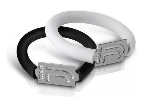 Juventus Anillos Pareja Unisex Blanco Y Negro C/ Logo