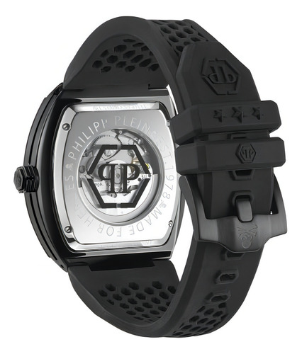 Relógio masculino Philipp Plein The $keleton Pwbaa0621 preto