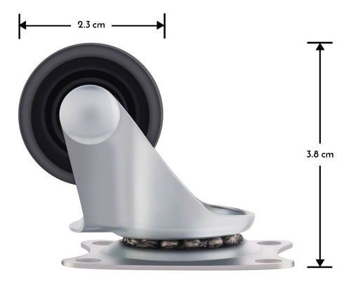Rueda Loca De Plástico Para Robot O Arduino Paquete De 4