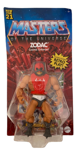 Zodac Cosmic Enforcer Motu Origins Retro Zodak Unpunch Card (Usado)