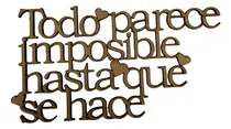 Comprar Frase En Mdf  , Mdf 3 Mm Cod;1338