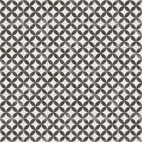 Porcelanato Español Vives Kerala Negro 20x20 Símil Calcareos