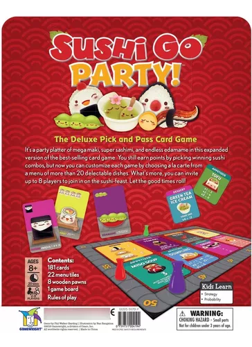 Devir Packs - Sushi Go, Juego de Mesa, Juego de Cartas, Juego de Cartas con  Amigos, Party (BGSUSHI) + Walkie Talkie, Juego de Mesa, Juego de Mesa con  Amigos, Juego de Mesa