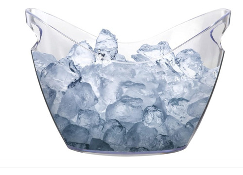 Cubo De Hielo Transparente De 4 Litros Para Bebidas Transparente