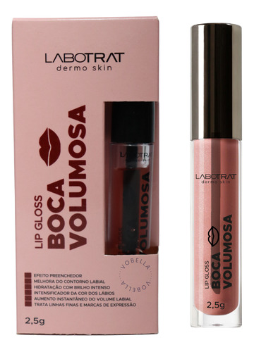 Lip Gloss Boca Volumosa Hidrata Labial Brilho Labotrat 2,5g