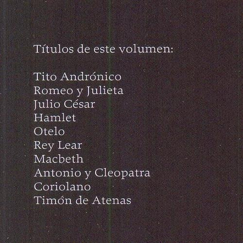 Imagen 2 de 4 de O Completas Tomo I. Tragedias. Shakespeare - Losada