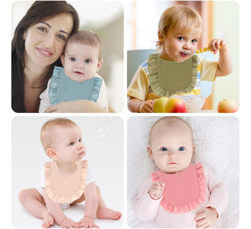 Jiahang Baberos De Muselina Para Bebés, Baberos Ajustables P