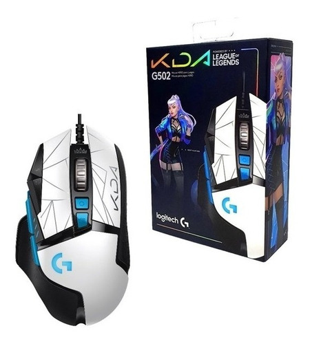 Mouse gamer de juego Logitech G Series Hero G502 kda