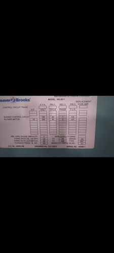 Quemador Industrial Dual Gas/gasoil Cleaver Brooks 2000 Mbtu