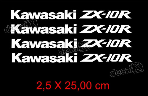 Adesivos Centro Roda Refletivo Compatível Kawasaki Zx-10r 14