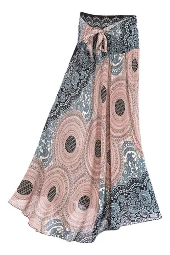 Bake Vestido Largo Con Falda Bohemia Hippie For Mujer, Ropa
