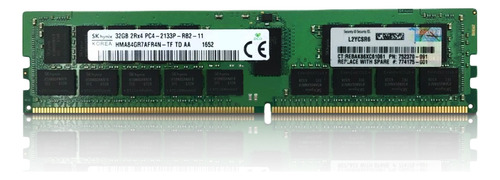 Memoria 32gb Ddr4 2133 Cl 15 1.2v Ecc Rdimm Servidor