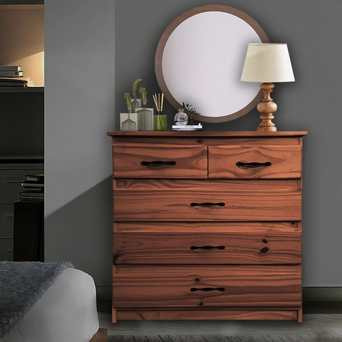 Cajonera Chifonier Comoda 5 Cajones Mueble Armado Madera