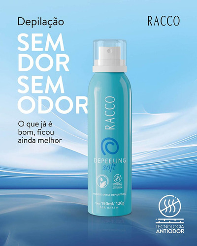 Mousse Depilatório Depeeling Soft Racco - 150ml