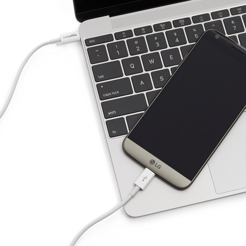 Cabo Usb Amazon Basics Tipo C - Tipo C 2.0 183 Cm Branco