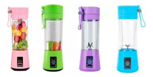 Mini Liquidificador Copo Mixer Elétrico Shake Frutas Batedor Cor Azul-celeste 110v/220v