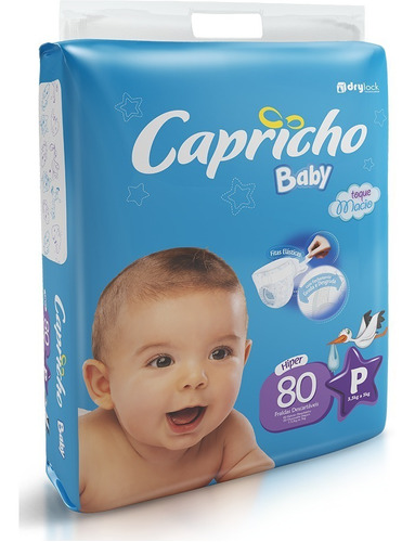 Fralda Descartável Infantil Capricho Baby - Tamanho P Gênero Sem Gênero Tamanho Pequeno (p)