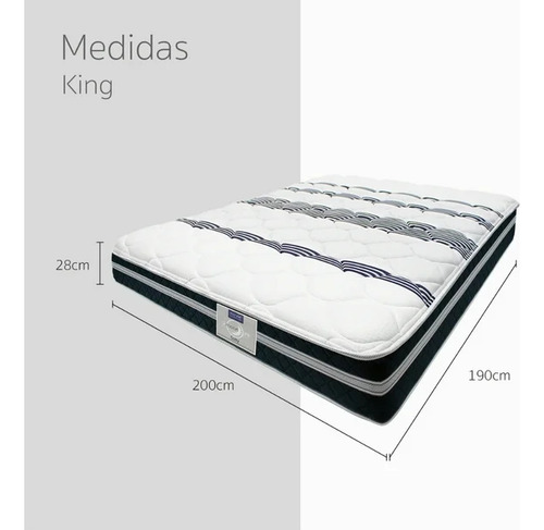 Colchon King Size + 2 Almohadas Restonic Comfort