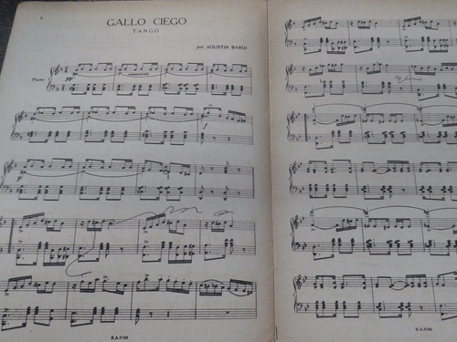 Imagen 3 de 3 de 10 Tangos Famosos * Para Piano * Agustin Bardi *