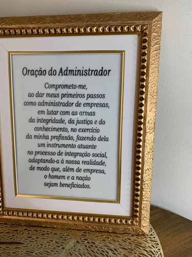 Quadro Oração Do Administrador 30x36 Cm