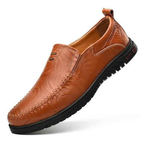 Mens Mocasines Piel De Vaca Zapatos Casuales