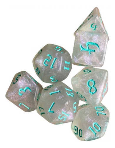 2 Juego De Dados Poliédricos De 7 Uds., Juguetes De