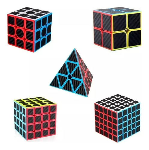 Paquete Cubo Mágico 2x2 + 3x3 + 4×4 + 5x5