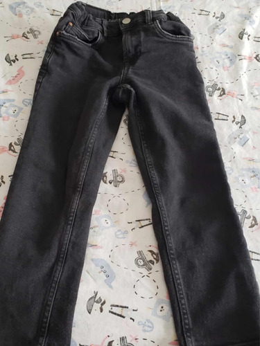 Jean Negro Zara Talle 8 Straigh Fit Impecable Estado!