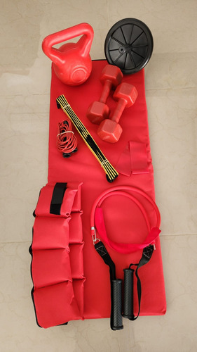 Kit Entrenamiento Funcional N1, Fitness. Casa Rojo