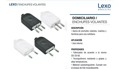 Adaptador Enchufe Americano 10a, 250v, 2pbl Lexo/ferrepernos