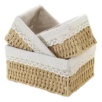 Comprar Set 3 Cestas De Almacenamiento Organizadoras Canastas Cestos