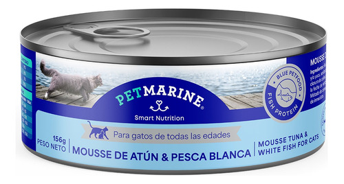 Pet Marine Atun Y Pesca Blanca Lata Gato