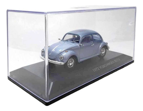 Miniatura De Fusca Azul 1972 Vw Beetle 1:43 Road Signature