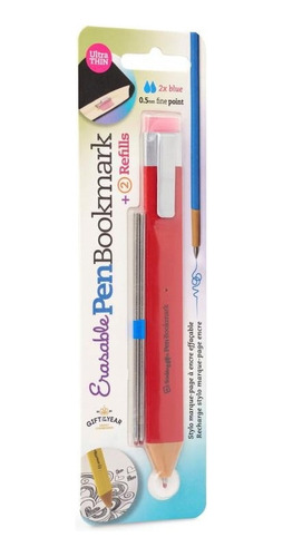 Pen Bookmark Red With Refills