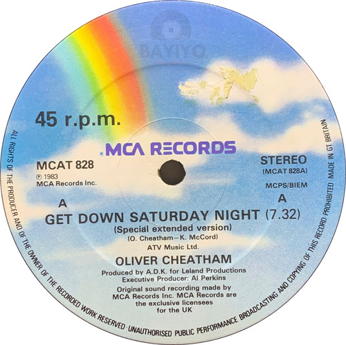 Vinilo Maxi Oliver Cheatham Get Down Saturday Night