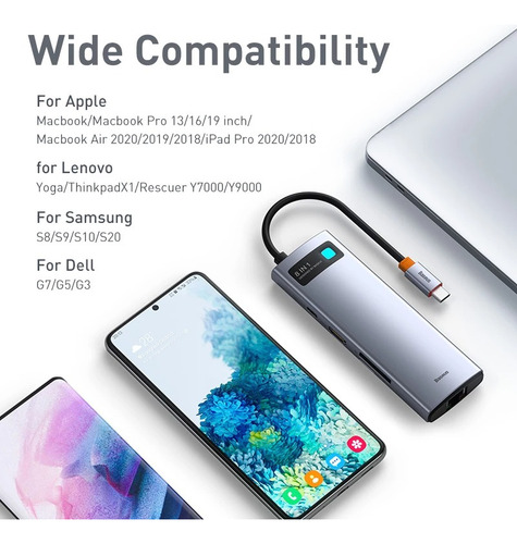 Adaptador Hub Usb Macbook M1 Pro Air Thunderbolt Usb C Hdmi