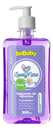 Isababy Sabonete Lovely Care De Glicerina Lavanda 500ml