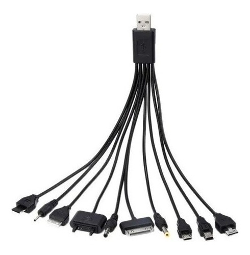 Cable Usb Con 10 Conector Diferentes Universal Multi Puntas