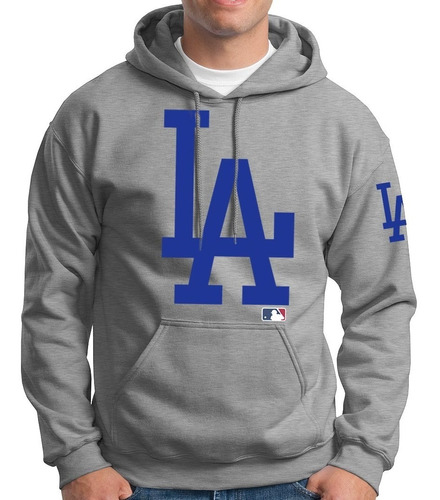 Sudadera Los Angeles Dodgers La Con Cangurera Unisex 