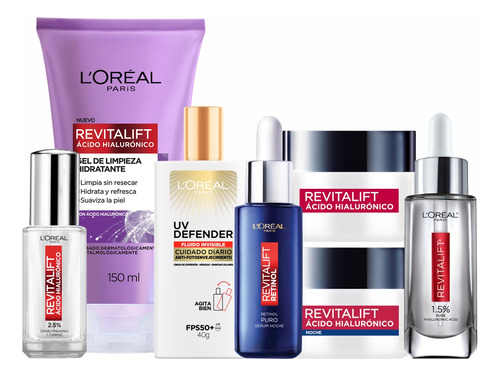 Pack Cuidado Facial Revitalif + Retinol Loreal Paris 