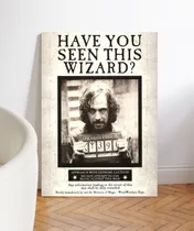 Comprar Cuadro Bastidor 27x42 Wanted Sirius Black Harry Potter